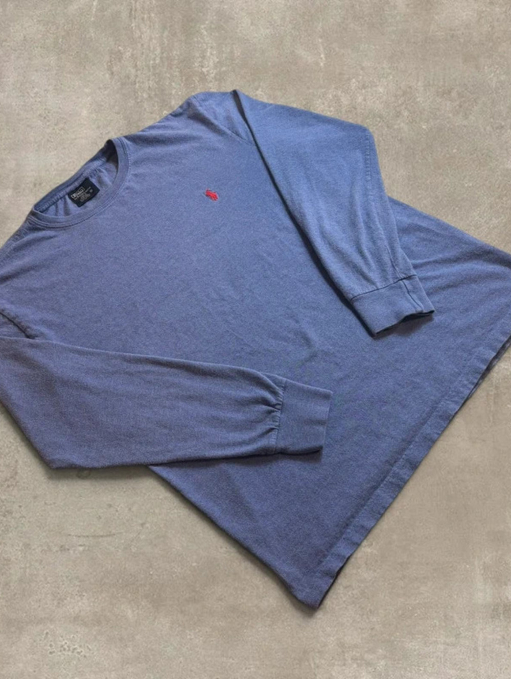 Vintage Polo Ralph Lauren Long Sleeve Shirt Mens Small Blue Pony Logo
